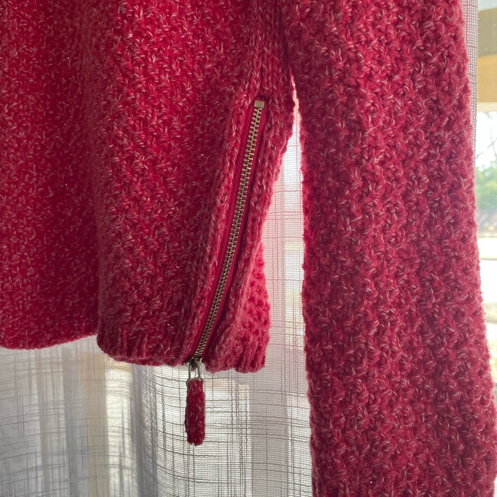 Talbots Raspberry Knit Sweater - image 5